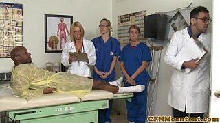 CFNM nurse Krissy Lynn group sex action porn video